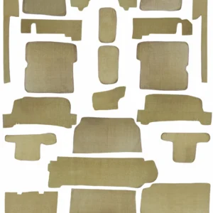 Tapijtset 27 delig Mercedes R107 1971-1989 Beige